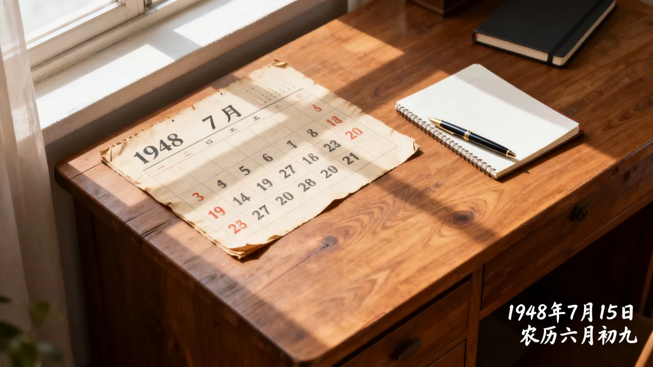1948年7月15日阴历是几月几号？农历阳历对照表查询