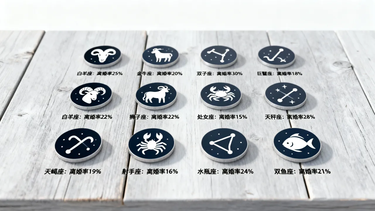 十二星座离婚率最高的是哪个星座？十二星座最容易离婚排行