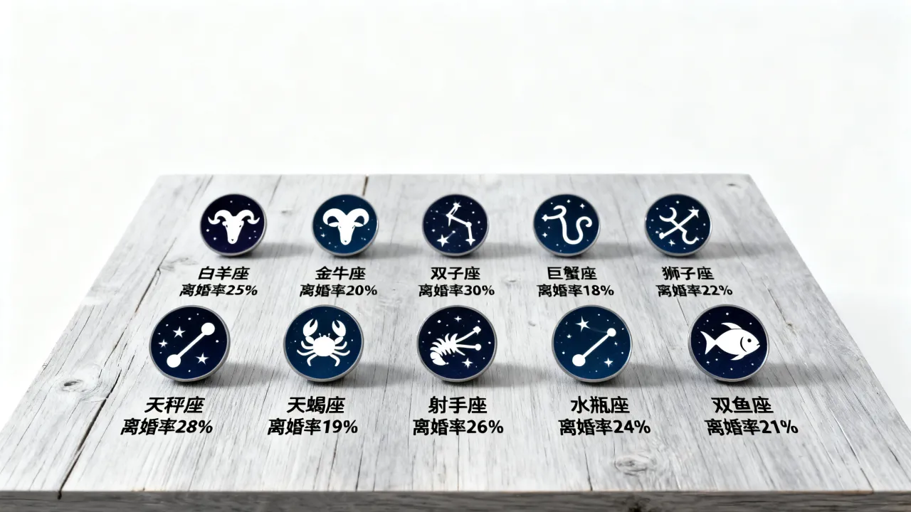 十二星座离婚率最高的是哪个星座？十二星座最容易离婚排行