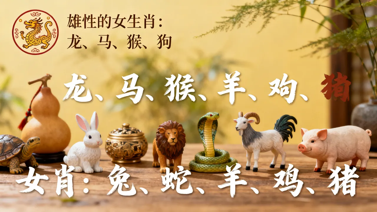 雄性的女生肖是什么生肖,十二生肖中哪个属于女肖? 雄性的女生肖是什么生肖,十二生肖中哪个属于女肖?