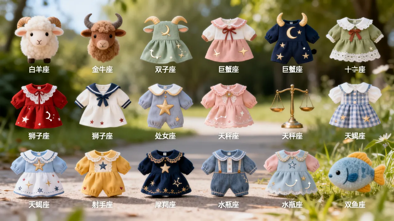 十二星座可爱衣服有哪些款式？十二星座专属可爱穿搭推荐