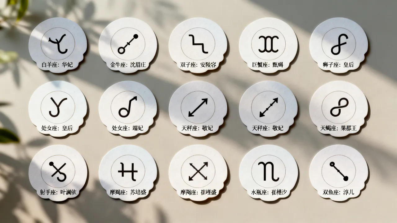 甄嬛传十二星座分别对应哪个角色？甄嬛是什么星座？