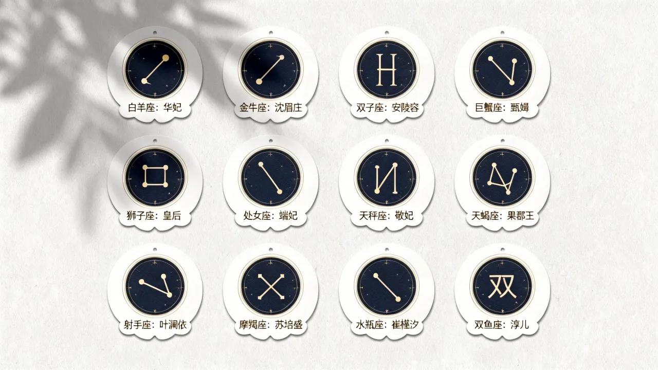 甄嬛传十二星座分别对应哪个角色？甄嬛是什么星座？