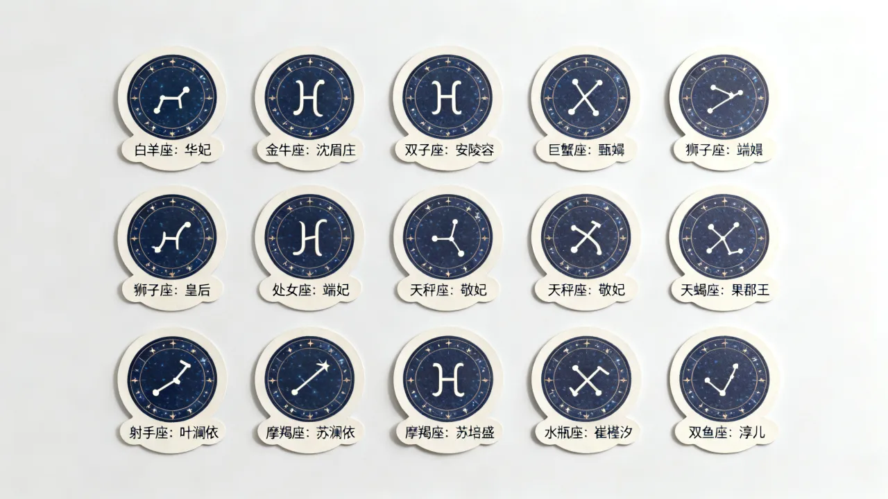 甄嬛传十二星座分别对应哪个角色？甄嬛是什么星座？