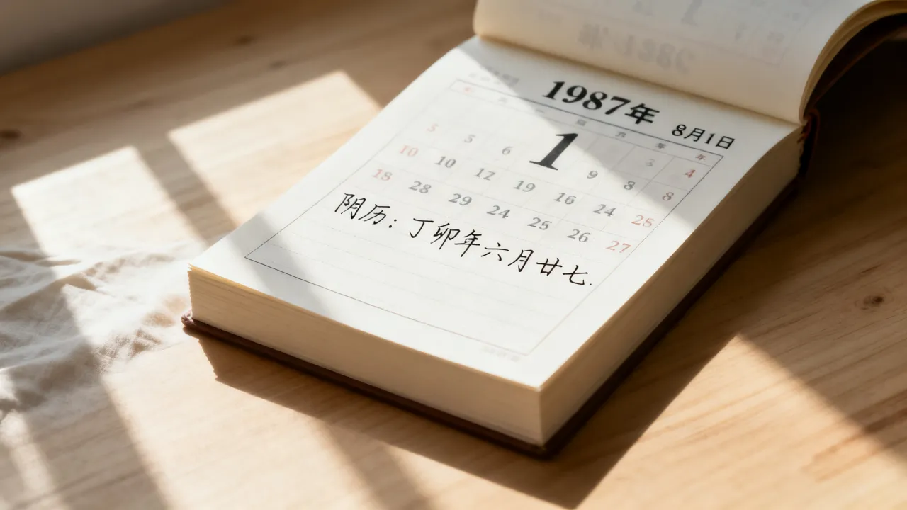 19870801阴历是几月几日,阴历日期查询 19870801阴历是几月几日,阴历日期查询