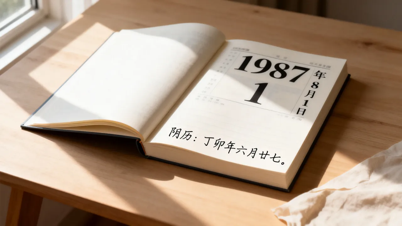 19870801阴历是几月几日,阴历日期查询 19870801阴历是几月几日,阴历日期查询