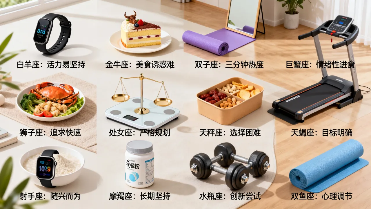 十二星座减肥的程度有多难?哪个星座最容易瘦下来 十二星座减肥的程度有多难?哪个星座最容易瘦下来