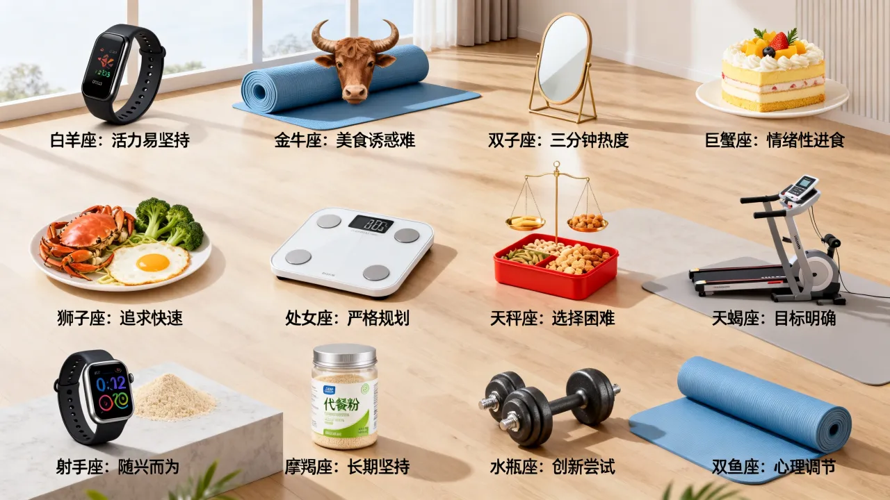 十二星座减肥的程度有多难?哪个星座最容易瘦下来 十二星座减肥的程度有多难?哪个星座最容易瘦下来