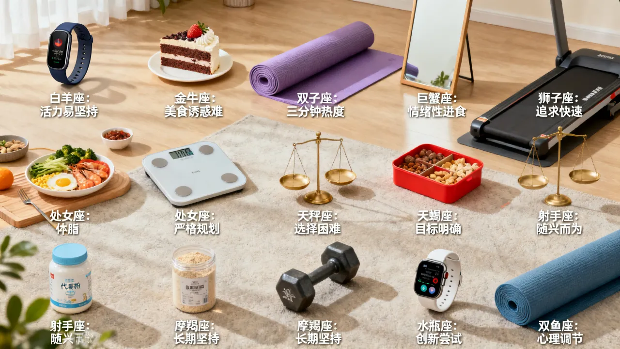 十二星座减肥的程度有多难?哪个星座最容易瘦下来 十二星座减肥的程度有多难?哪个星座最容易瘦下来