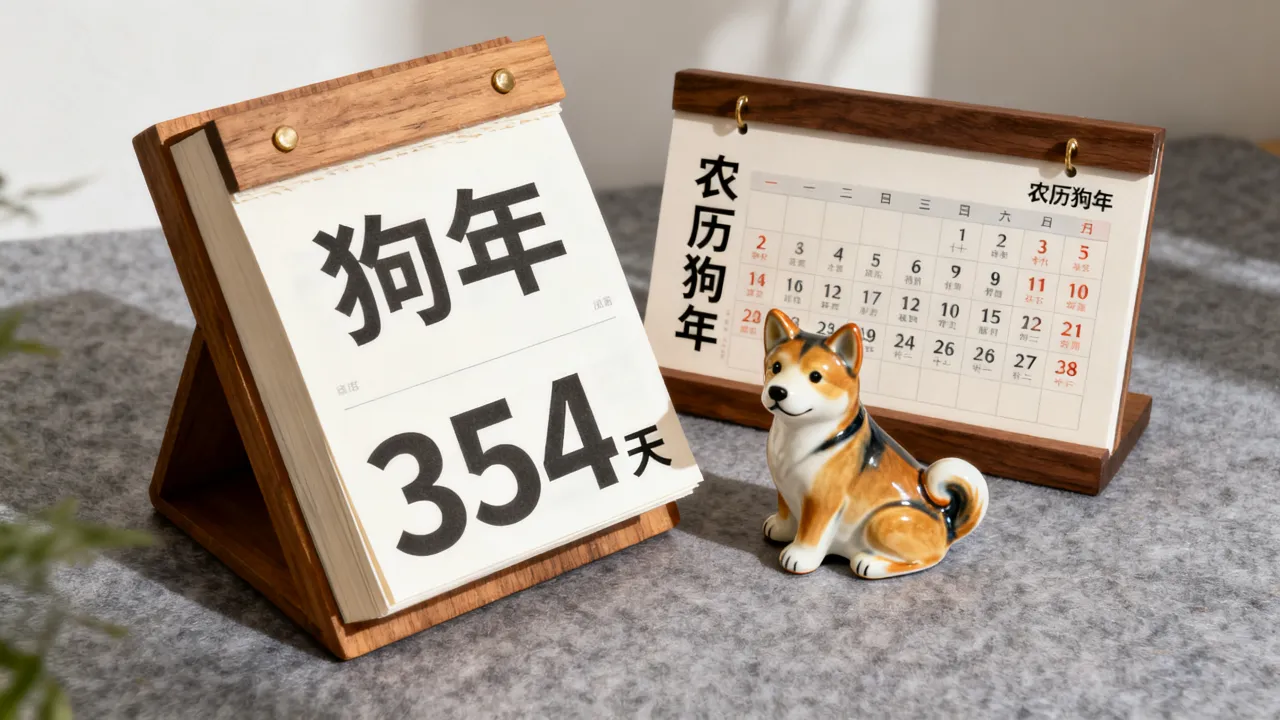 狗年阴历多少天，农历狗年一共有多少天怎么算