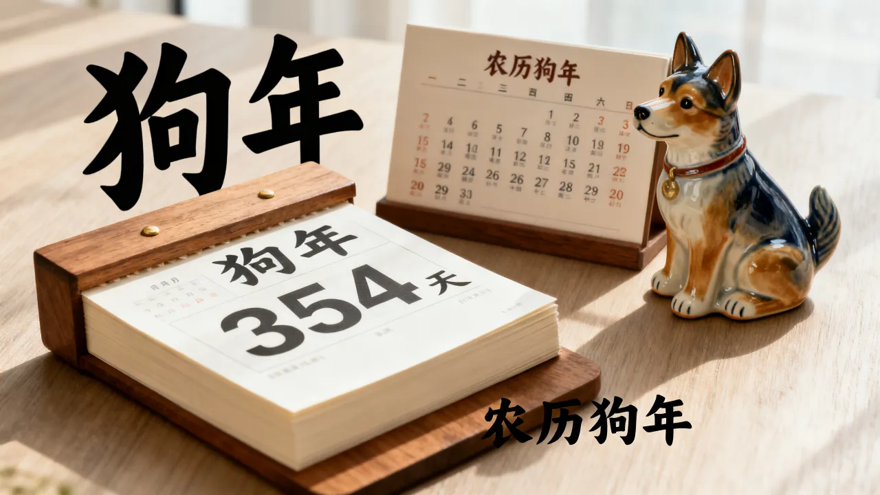 狗年阴历多少天，农历狗年一共有多少天怎么算
