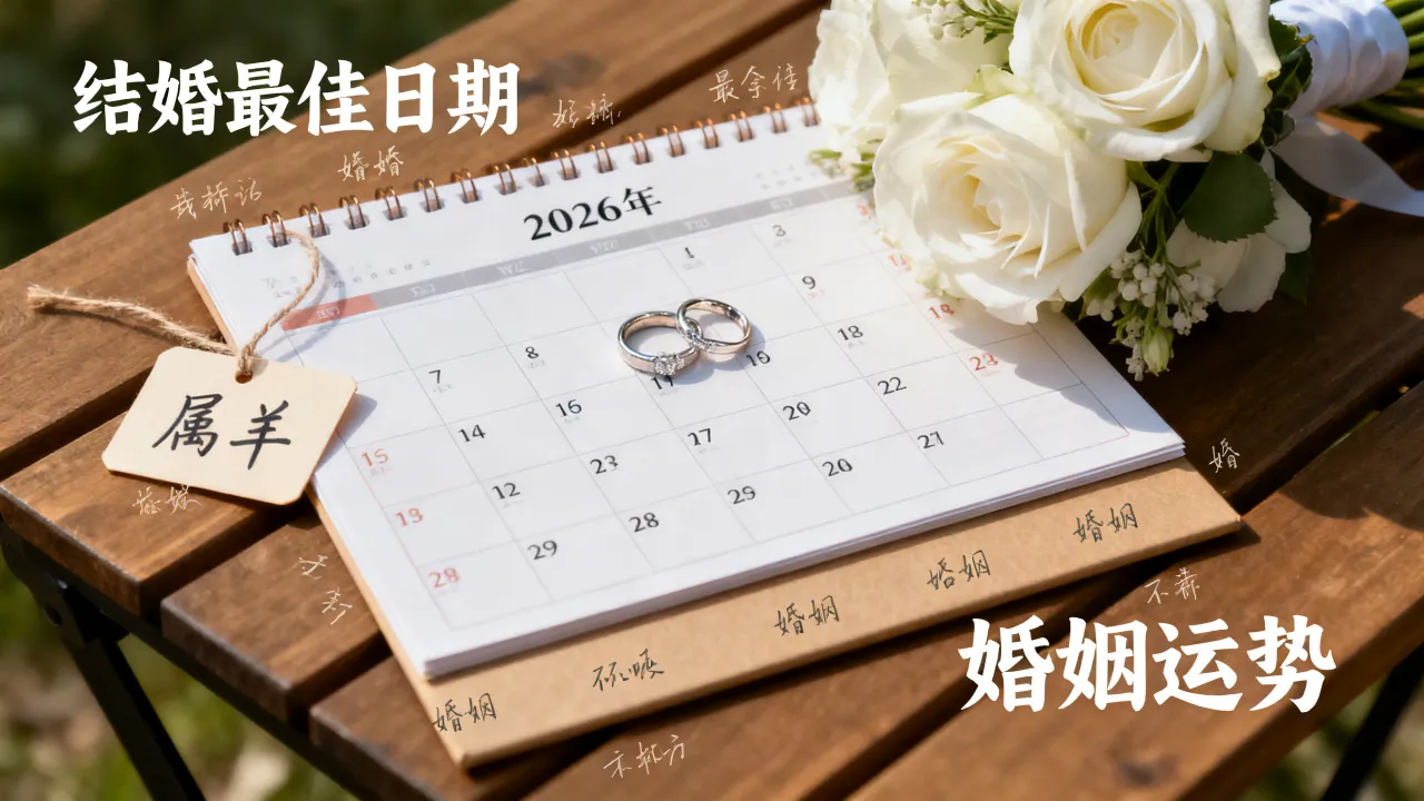 2026年属羊结婚最佳日期是哪天?已婚2026属羊婚姻好吗 2026年属羊结婚最佳日期是哪天?已婚2026属羊婚姻好吗