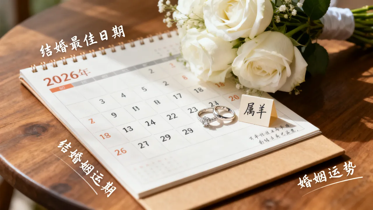 2026年属羊结婚最佳日期是哪天?已婚2026属羊婚姻好吗 2026年属羊结婚最佳日期是哪天?已婚2026属羊婚姻好吗