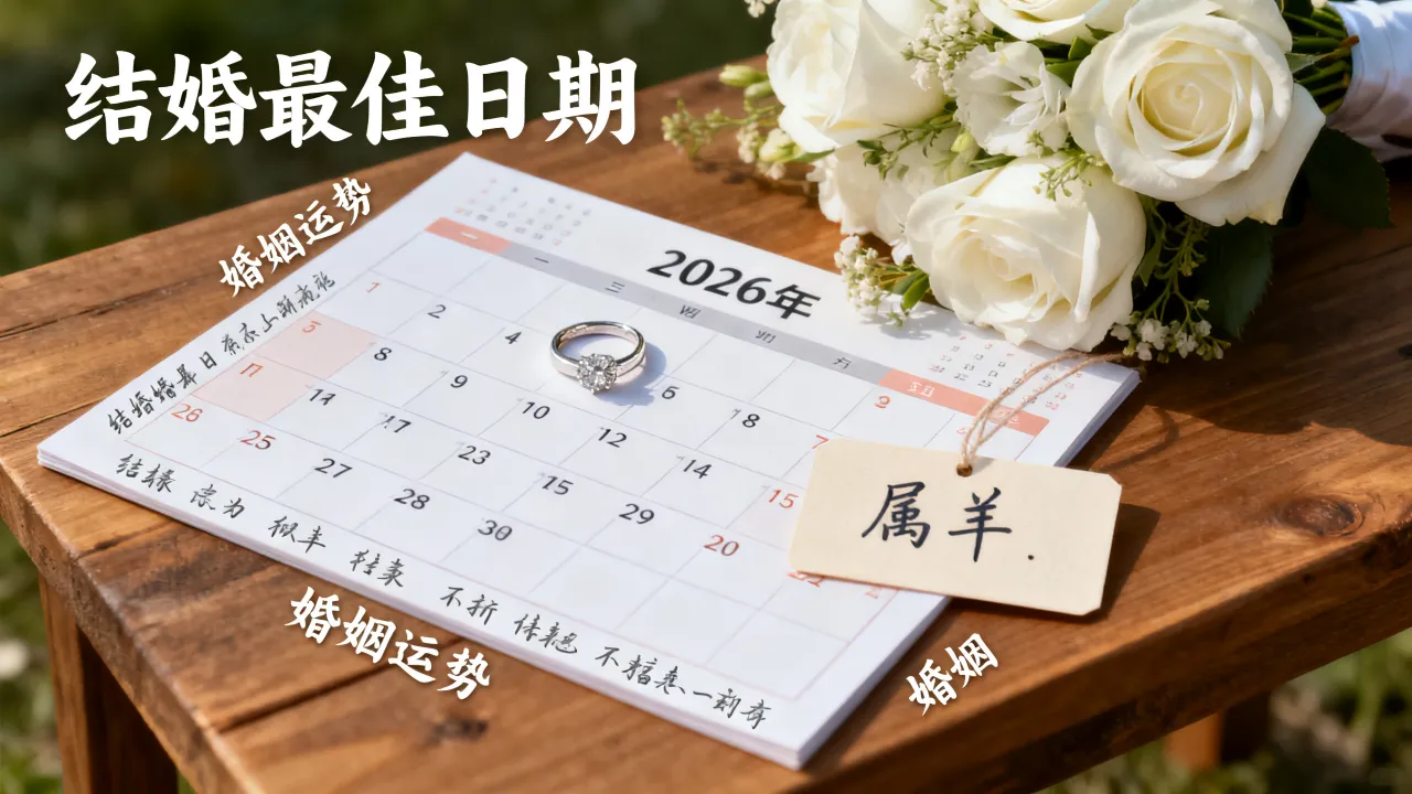 2026年属羊结婚最佳日期是哪天?已婚2026属羊婚姻好吗 2026年属羊结婚最佳日期是哪天?已婚2026属羊婚姻好吗