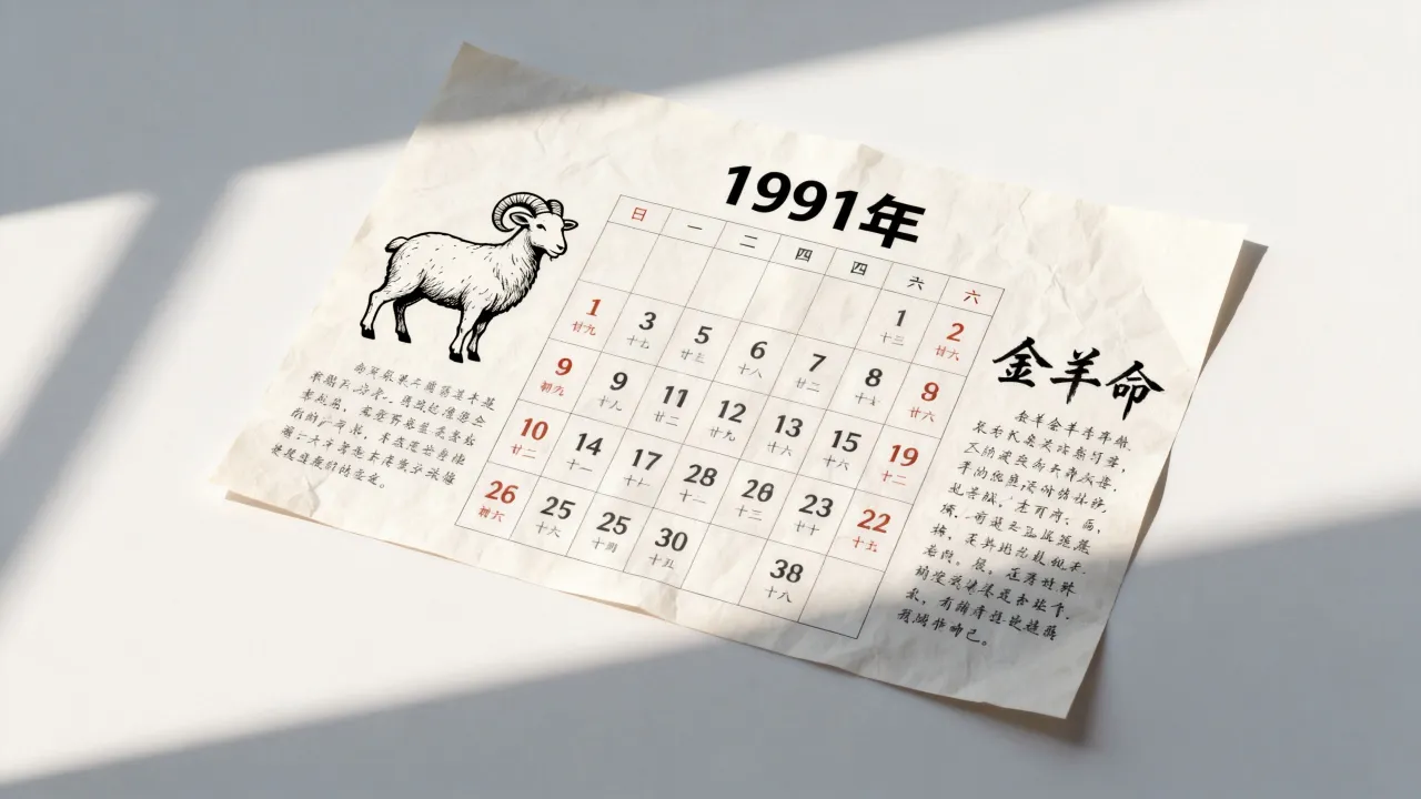 阴历1991年是什么年,出生的人属什么生肖什么命? 阴历1991年是什么年,出生的人属什么生肖什么命?
