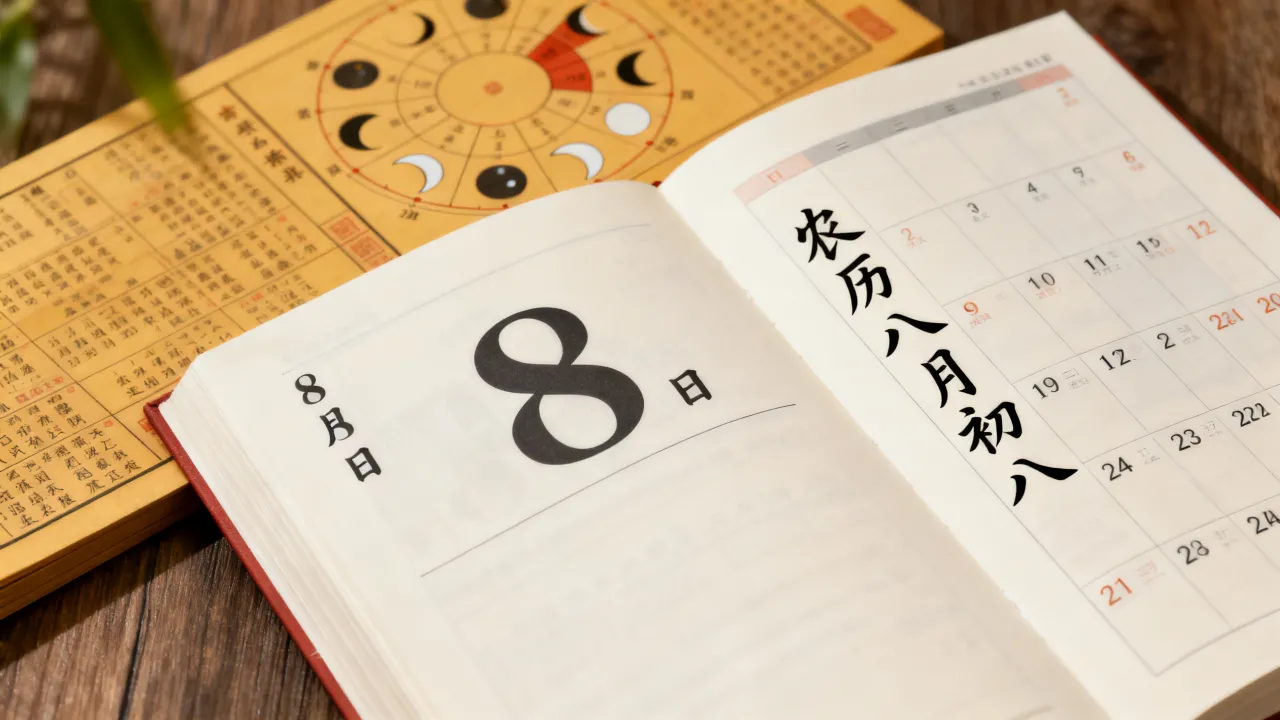 8月8日阴历是多少,农历八月初八是几月几号? 8月8日阴历是多少,农历八月初八是几月几号?