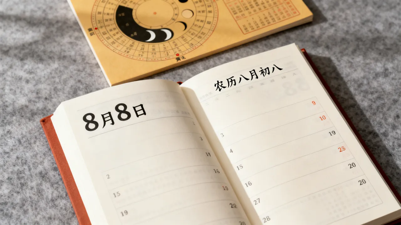 8月8日阴历是多少,农历八月初八是几月几号? 8月8日阴历是多少,农历八月初八是几月几号?