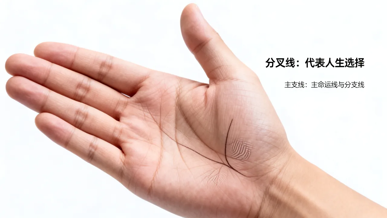 命运线尾部有分叉是什么意思,命运线尾部手相图解大全 命运线尾部有分叉是什么意思,命运线尾部手相图解大全
