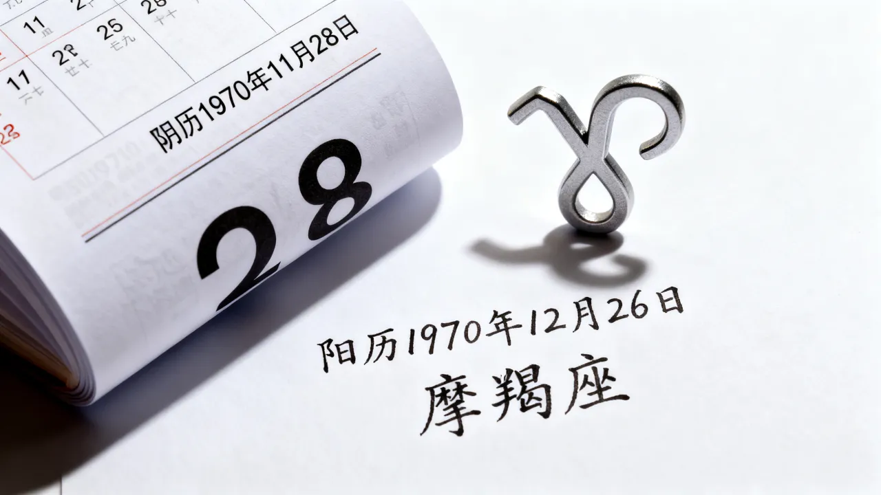 阴历1970年11月28日是什么星座?阳历几号,长尾疑问词。 阴历1970年11月28日是什么星座?阳历几号,长尾疑问词。