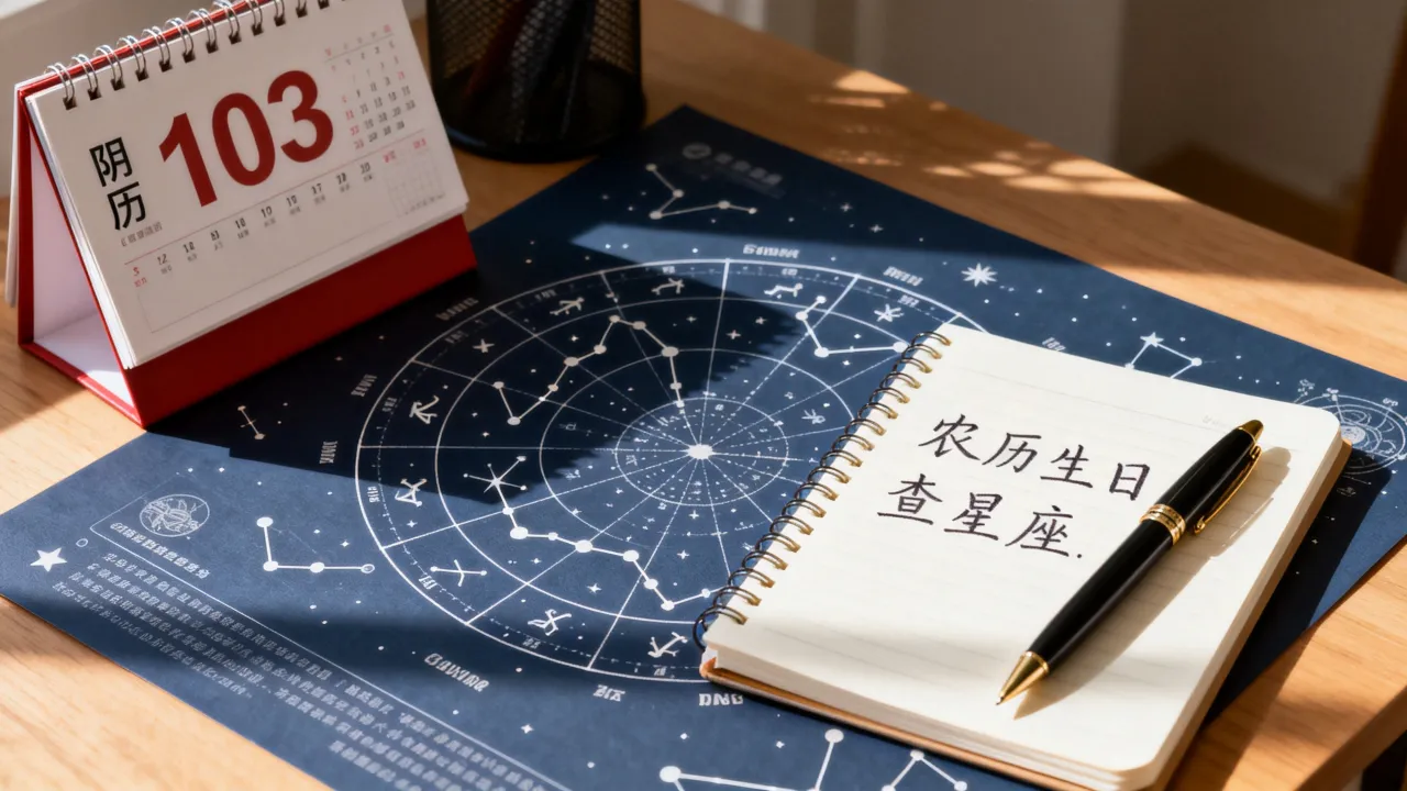 阴历103是什么星座，农历生日怎么查星座