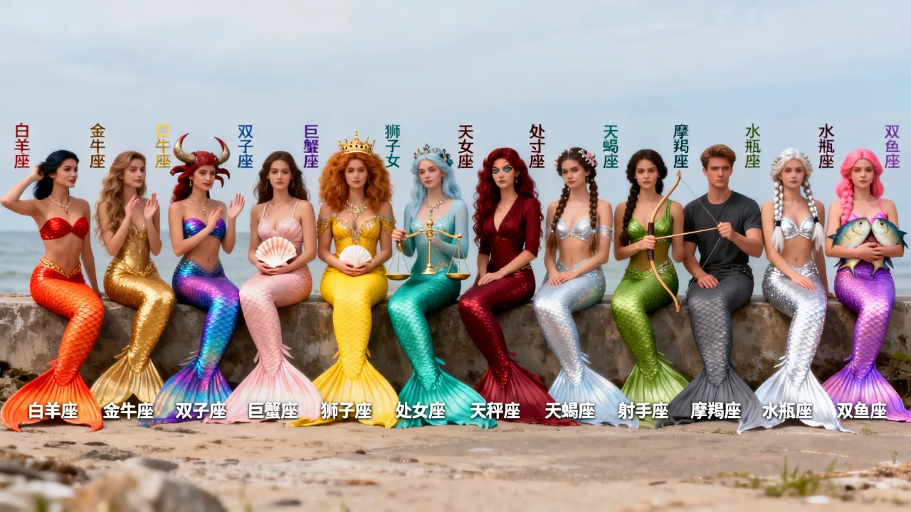 十二星座美人鱼图片有哪些?十二星座专属美人鱼图片大全 十二星座美人鱼图片有哪些?十二星座专属美人鱼图片大全