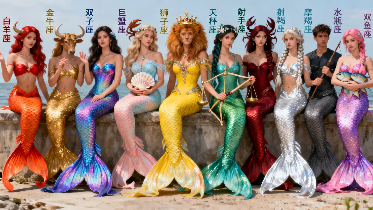 十二星座美人鱼图片有哪些?十二星座专属美人鱼图片大全 十二星座美人鱼图片有哪些?十二星座专属美人鱼图片大全