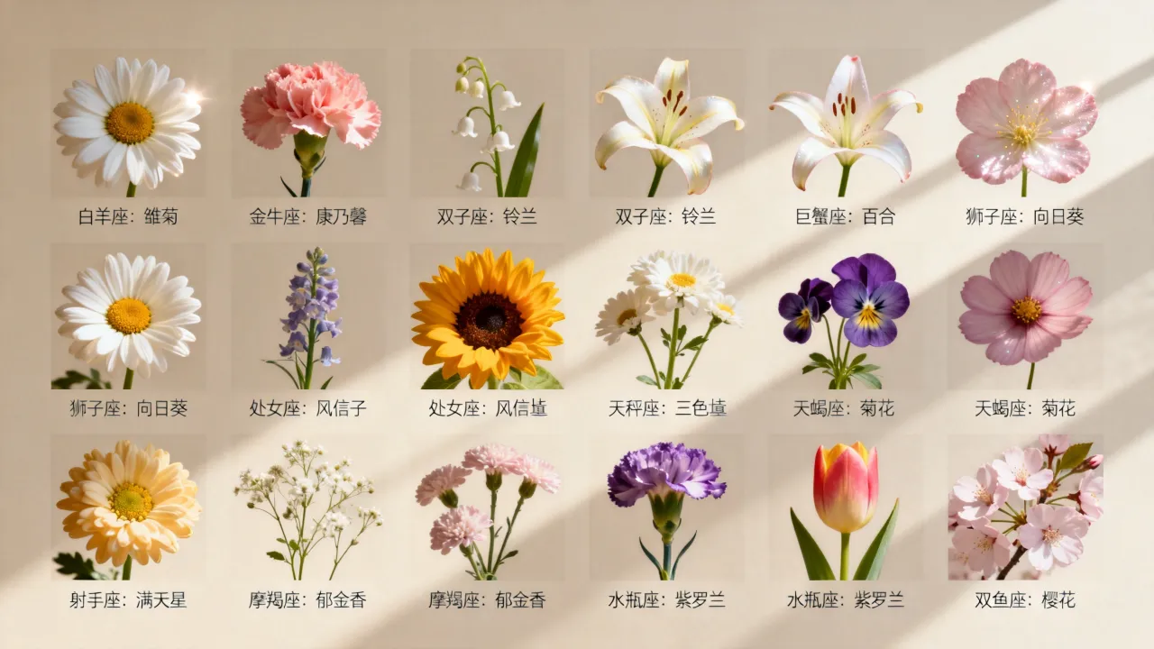 十二星座爱情守护花是什么花？十二星座守护花分别有哪些