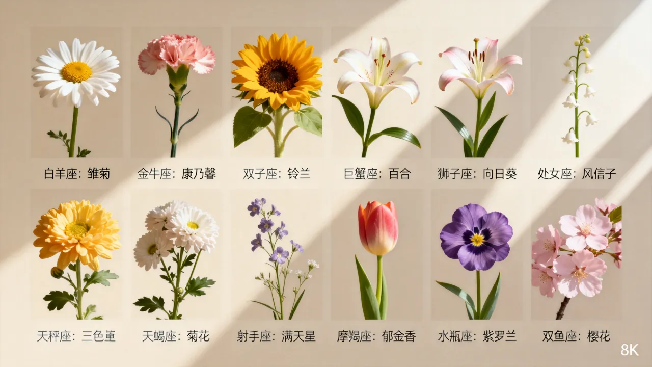 十二星座爱情守护花是什么花?十二星座守护花分别有哪些 十二星座爱情守护花是什么花?十二星座守护花分别有哪些