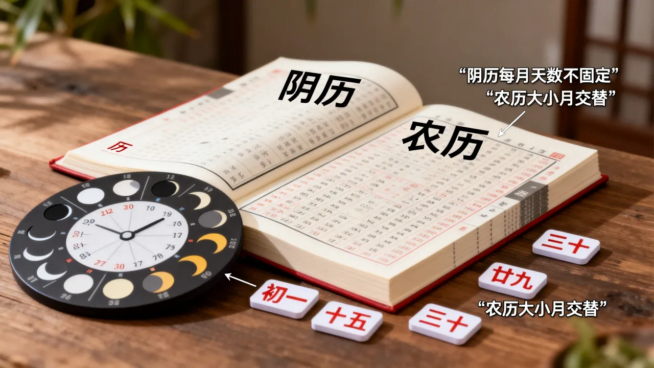 阴历每月都有30天吗?农历每月天数为什么不一样 阴历每月都有30天吗?农历每月天数为什么不一样