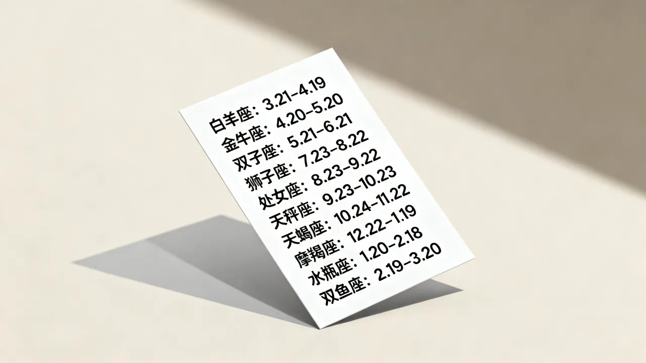 十二星座怎么查自己的星座最准确，十二星座日期查询表大全