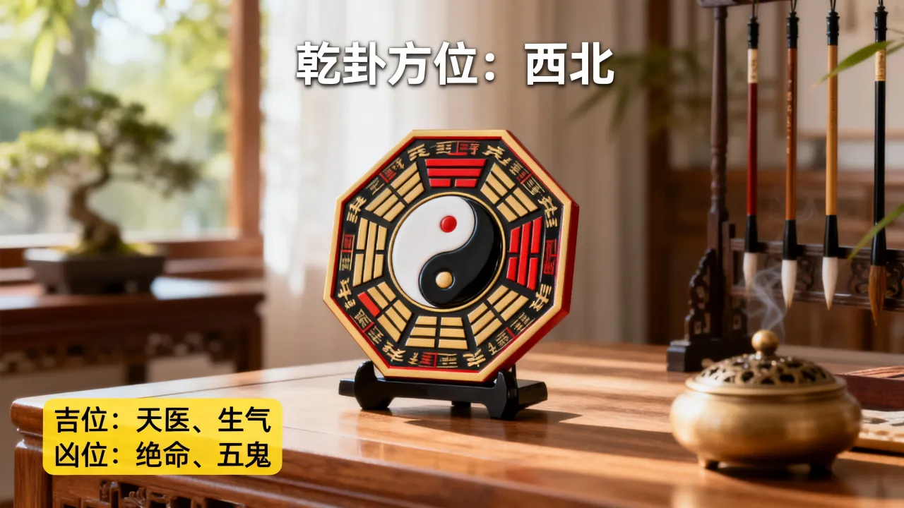 家里乾卦怎么看吉凶图,家中乾卦方位吉凶断法详解 家里乾卦怎么看吉凶图,家中乾卦方位吉凶断法详解