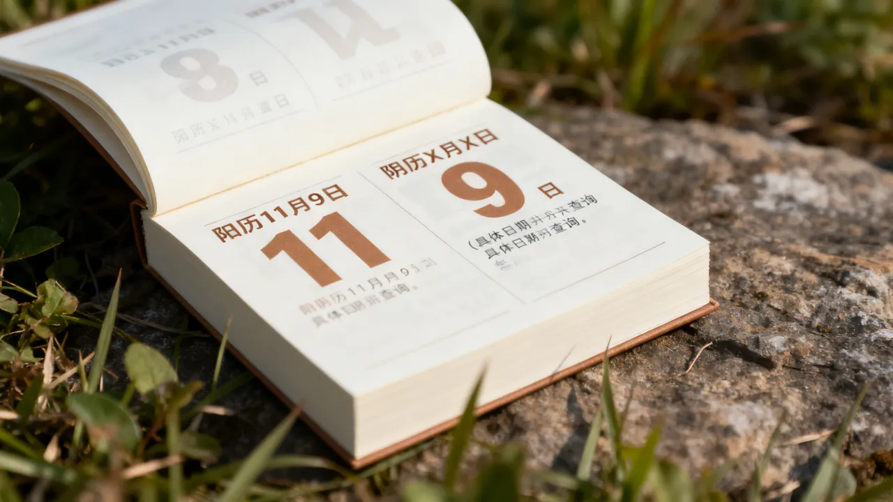 阳历11月9日是阴历几月几号，阴历11月9日阳历是几号？