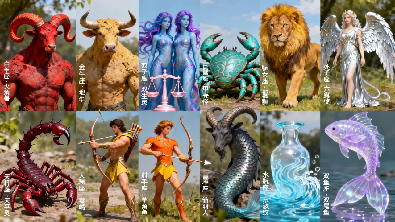 十二星座的代表怪物有哪些？，哪个怪物最厉害
