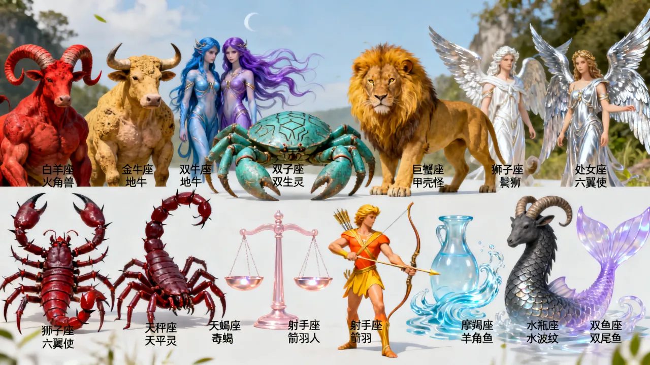 十二星座的代表怪物有哪些？，哪个怪物最厉害