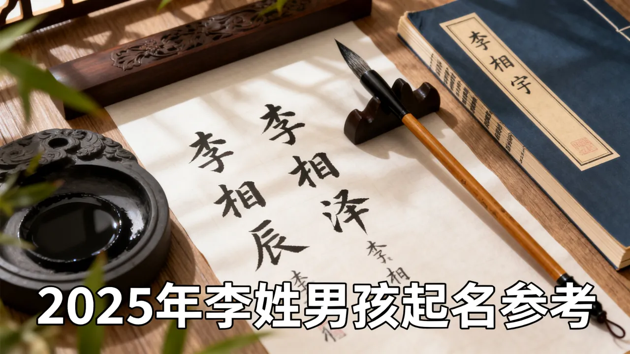 2025年李姓男孩怎么起名，李相什么名字好听又有寓意