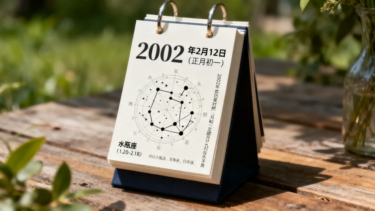 2002年阴历是什么星座,2002年农历星座对照查询 2002年阴历是什么星座,2002年农历星座对照查询