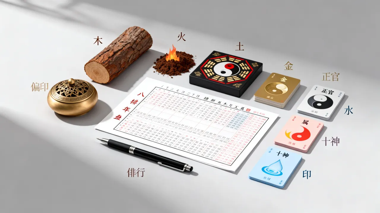 八字排好后怎么判吉凶，看五行生克与十神旺衰？
