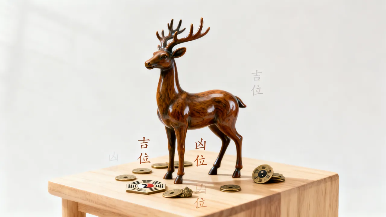 鹿马怎么算吉凶的图片，鹿马摆件风水吉凶怎么看图解