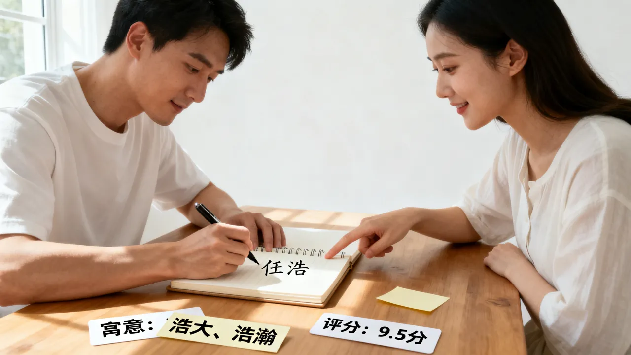 给宝宝起名叫任浩什么好听，任浩名字寓意及评分？