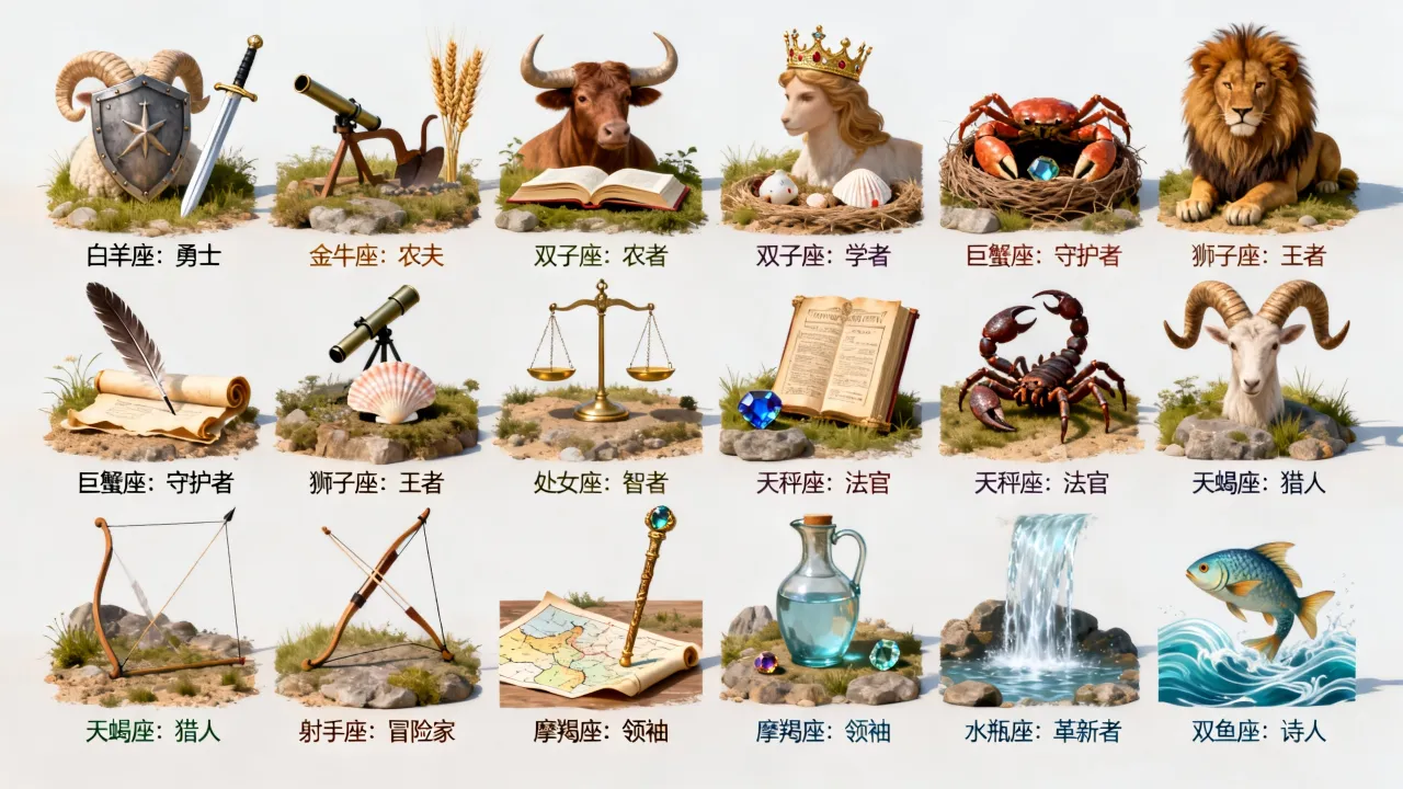 十二星座分别代表什么身份,各星座的身份是什么? 十二星座分别代表什么身份,各星座的身份是什么?