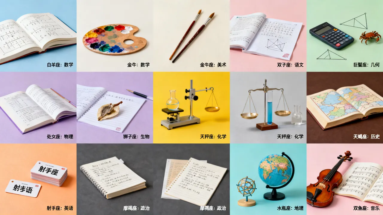 十二星座最弱学科是什么,十二星座各自最不擅长哪一科 十二星座最弱学科是什么,十二星座各自最不擅长哪一科