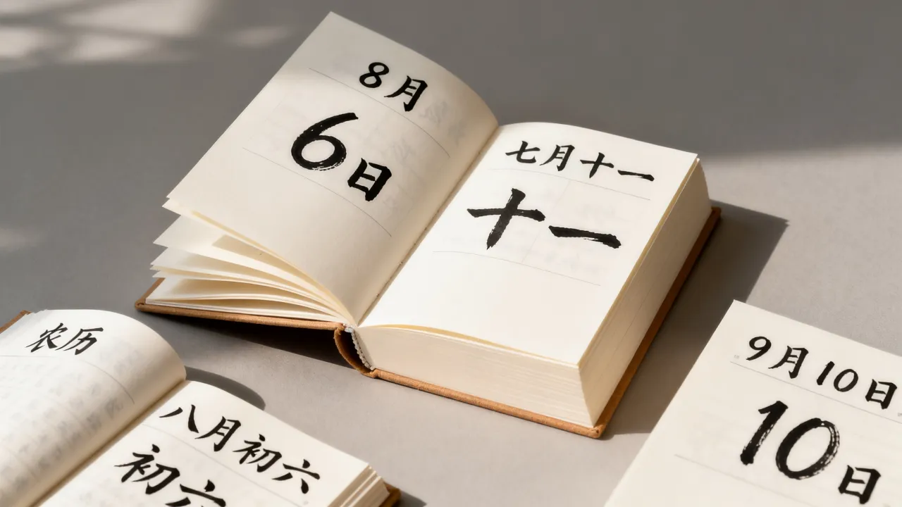 8月6日阴历是多少,农历八月初六是阳历几月几号? 8月6日阴历是多少,农历八月初六是阳历几月几号?