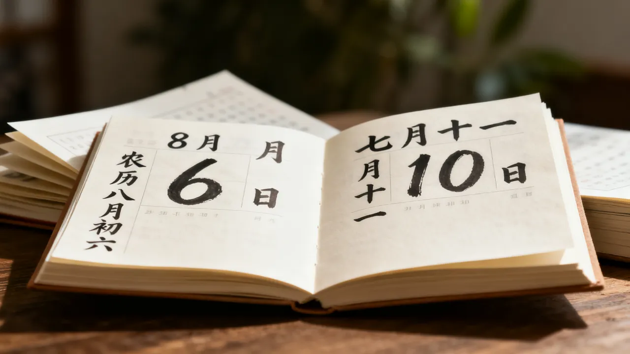 8月6日阴历是多少,农历八月初六是阳历几月几号? 8月6日阴历是多少,农历八月初六是阳历几月几号?