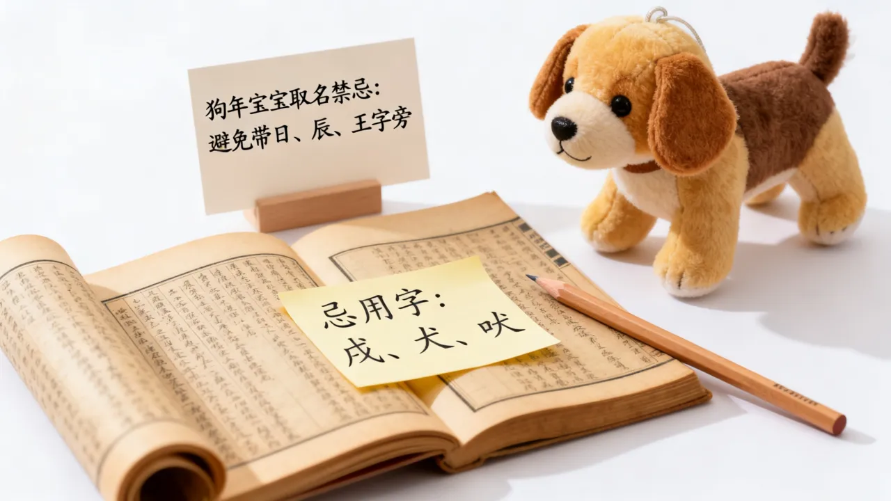 狗年宝宝起名忌讳什么，属狗宝宝取名禁忌和忌用字有哪些？