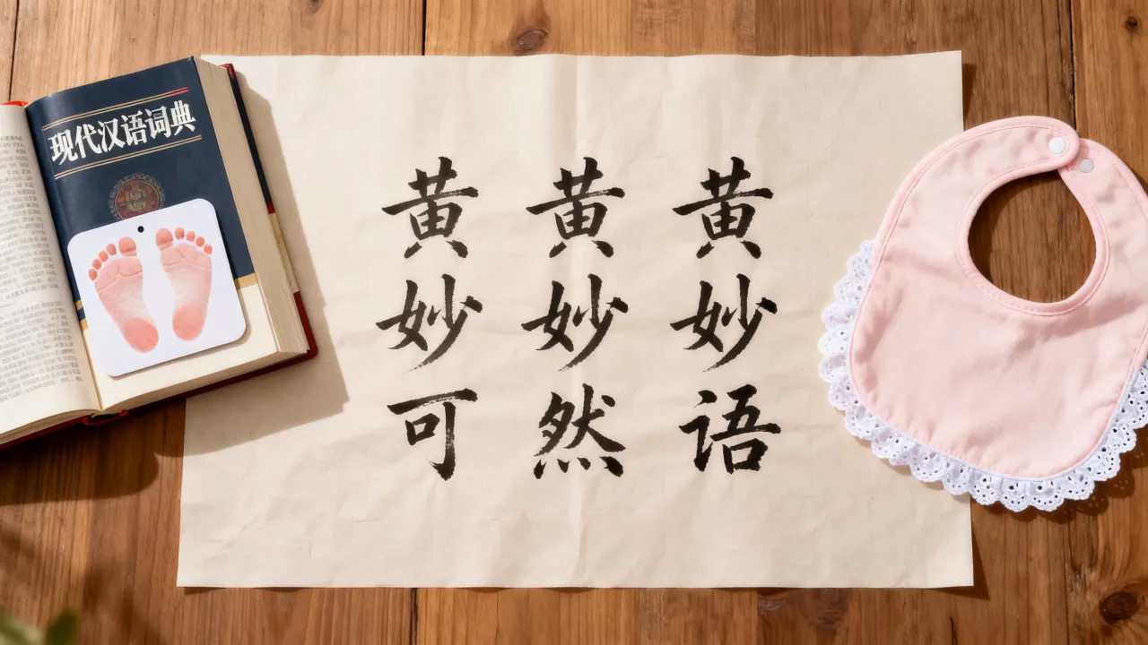 黄妙什么字取名最好，宝宝起名黄妙后面加什么字好听？