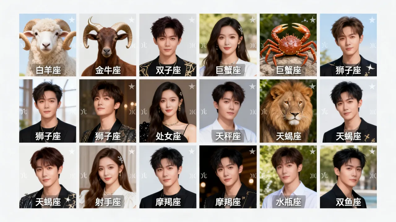 十二星座明星照片哪里找?明星星座图片合集 十二星座明星照片哪里找?明星星座图片合集