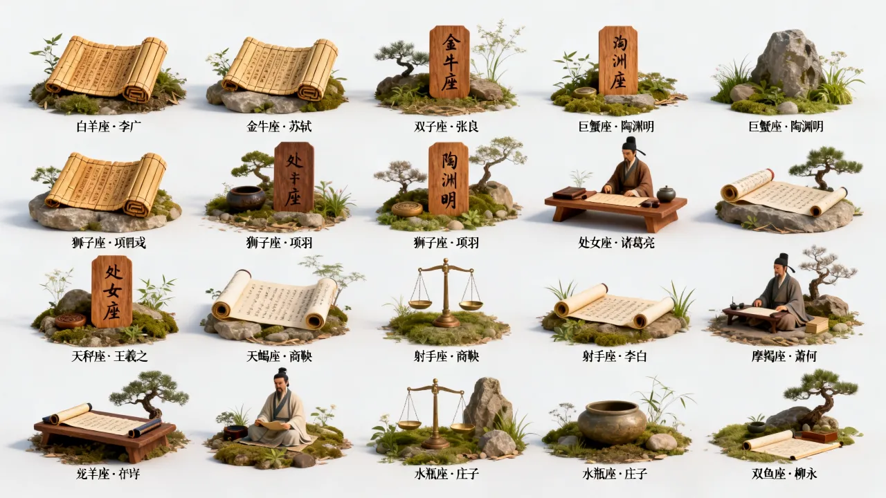 十二星座男古人身份是什么？十二星座男古代姓名大全