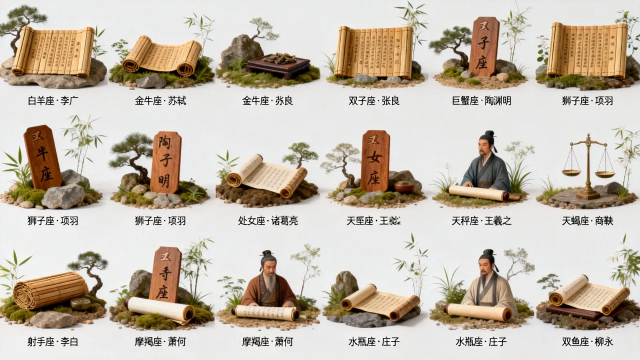 十二星座男古人身份是什么？十二星座男古代姓名大全