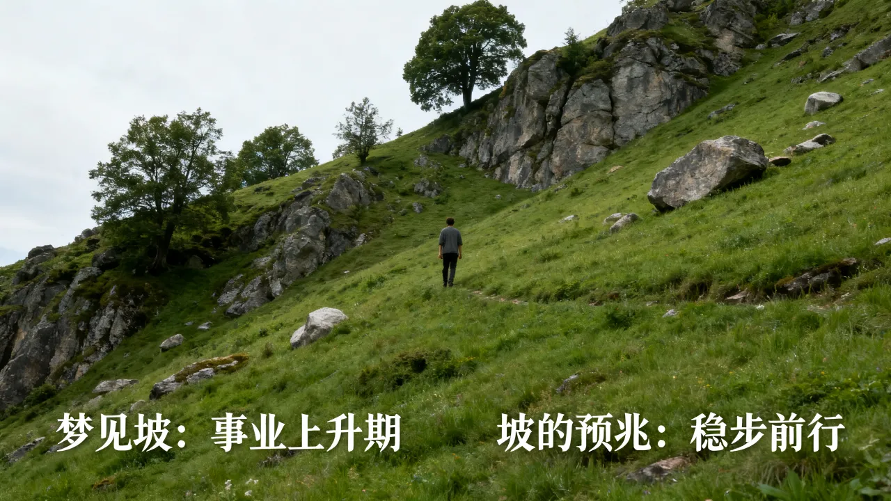 梦见坡是什么意思？做梦梦到坡预兆好坏？梦见坡周公解梦大全