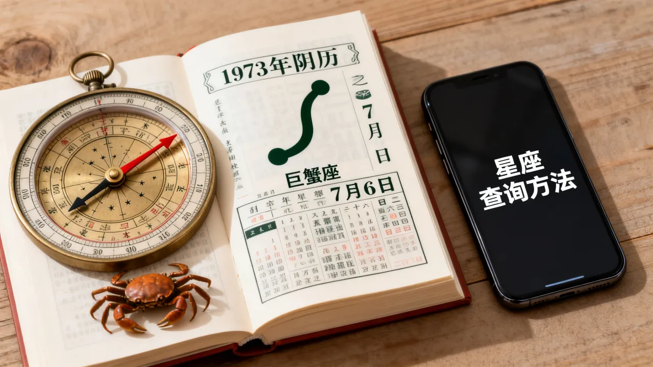 1973年阴历7月6日是什么星座，怎么查？